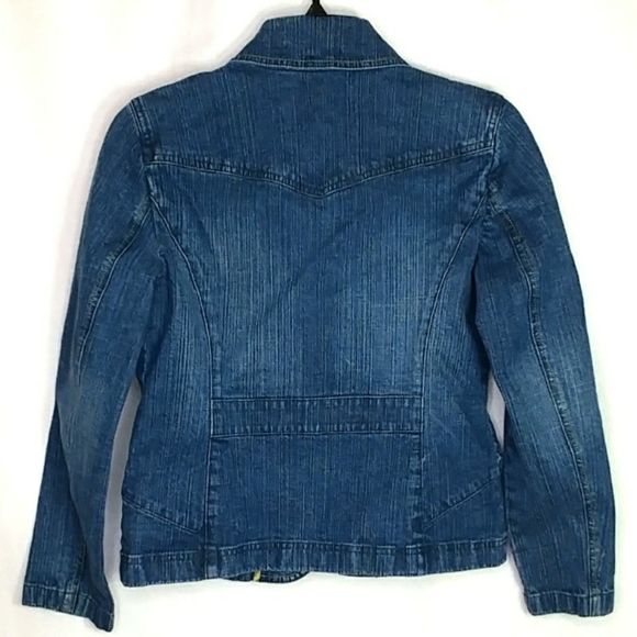 Ann Taylor Loft Petites Denim Jean Jacket Size 4P - Picture 2 of 6